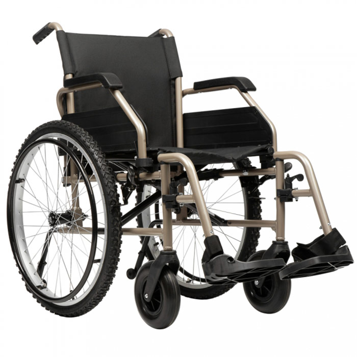 Кресло-коляска Ortonica для инвалидов Base 170 с пневматическими колесами (профильная резина, насос)