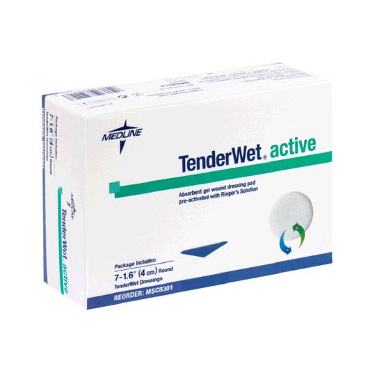 Повязка круглая TenderWet (HydroClean) 24 active 4.0 см. 10 шт..