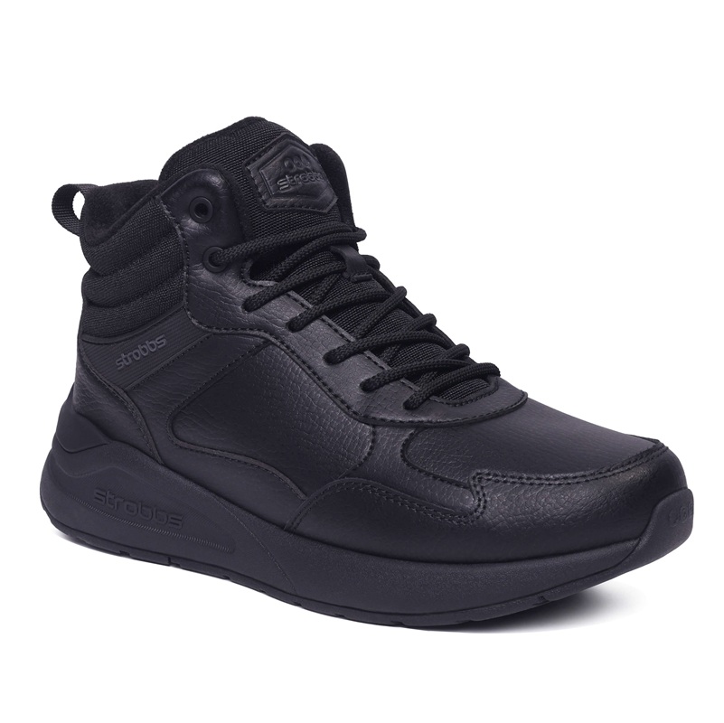 Кроссовки Strobbs с шерстью женские F8526-3 черные